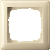 Рамка универсальная Gira Standard55 1-м. кремовый глянец
